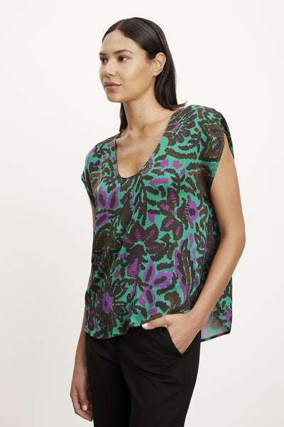 Velvet Jolie Scoop Neck Top