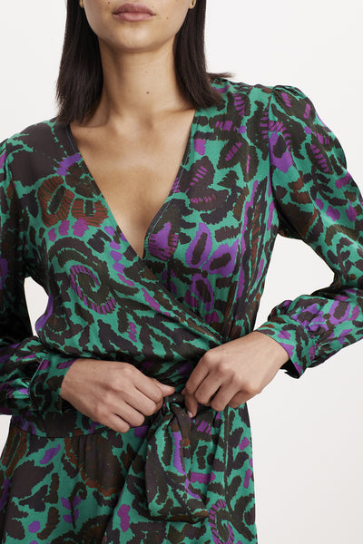 Velvet Bridget Long Sleeve Wrap Dress