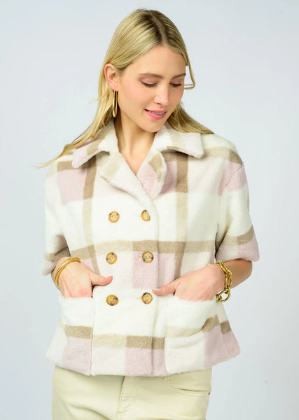 Ivy Jane Double Button Fur Jacket