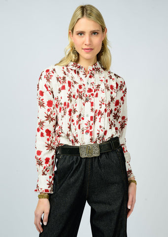 Ivy Jane Tuxedo Gauze Top