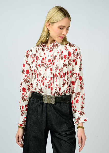 Ivy Jane Tuxedo Gauze Top