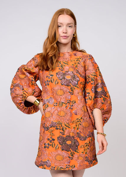 Uncle Frank Brocade Shift Dress