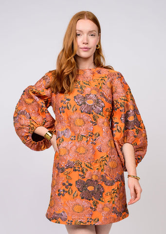 Uncle Frank Brocade Shift Dress