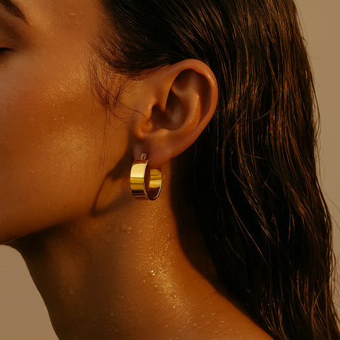 Ellie Vail Lia Wide Hoop Earring