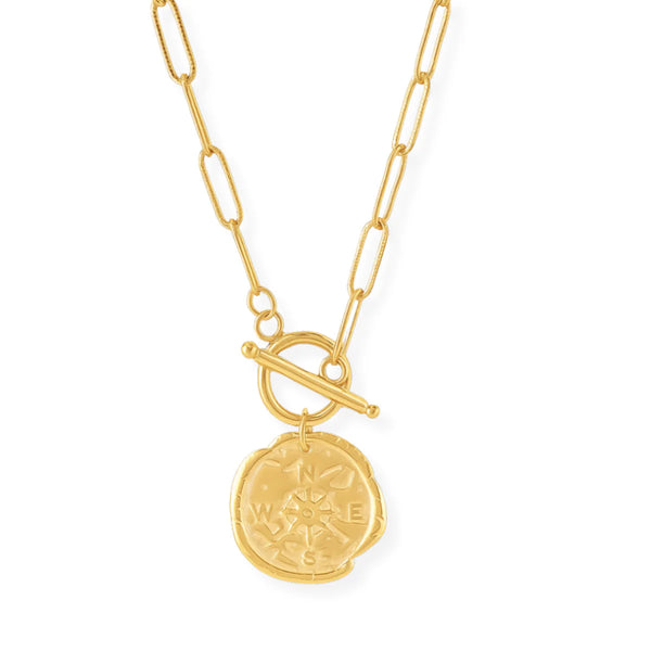 Ellie Vail Asher Compass Necklace
