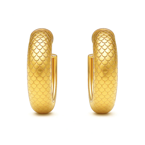 Ellie Vail Nella Fish Scale Hoop Earring