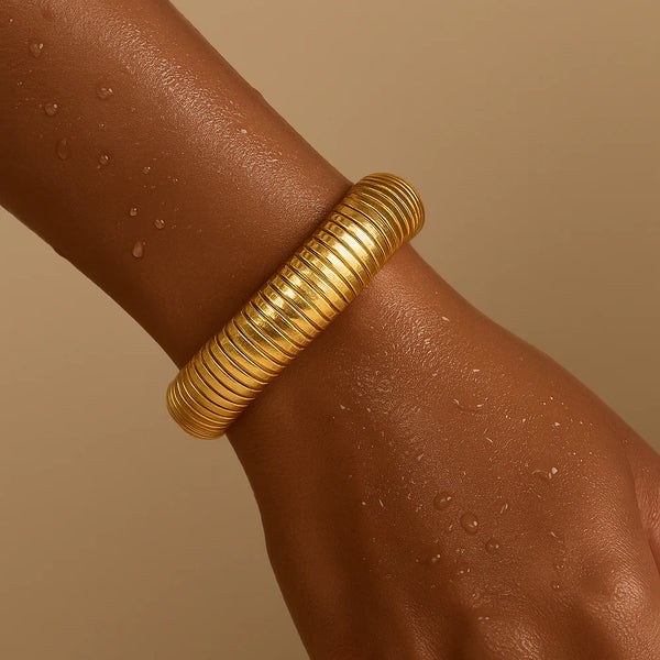 Ellie Vail Sandra Coil Bangle Bracelet