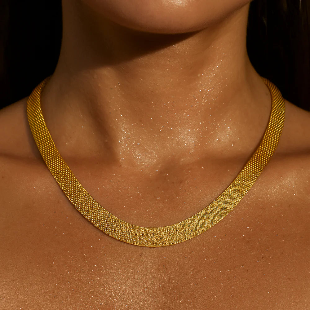 Ellie Vail Della Mesh Chain Necklace