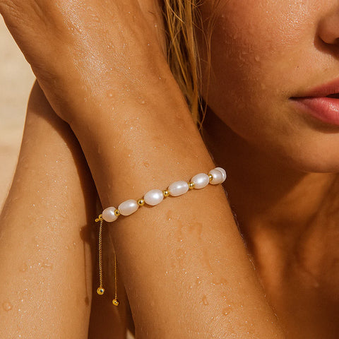 Ellie Vail Hayden Pearl Bracelet