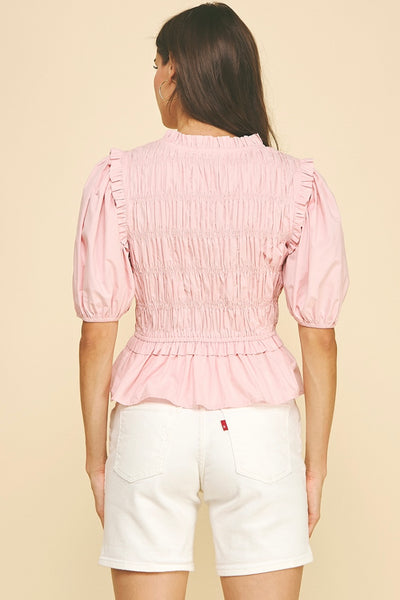 PINCH Ruffle Smocked Top