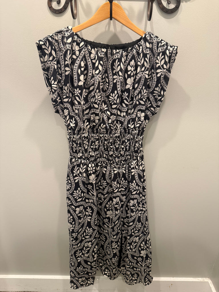 THML Botanical Print Maxi Dress With Front Split