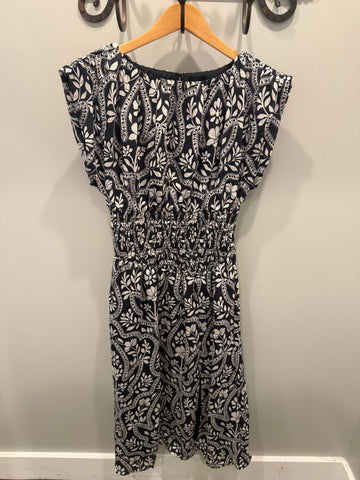 THML Botanical Print Maxi Dress With Front Split