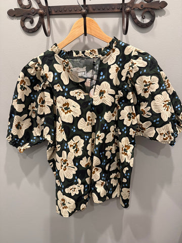 THML Ruffled Floral Top