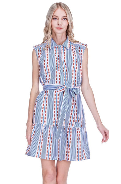 Joy Joy Front Placket Shirt Dress