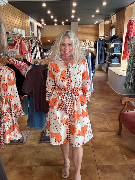 Jade Contrast Shirtdress