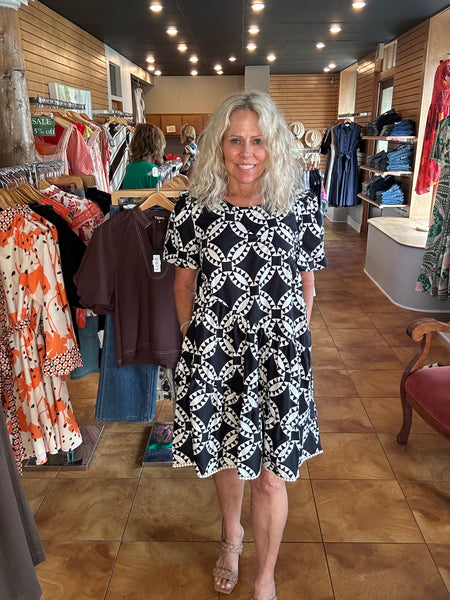 Uncle Frank Quality Pattern Swing Dress