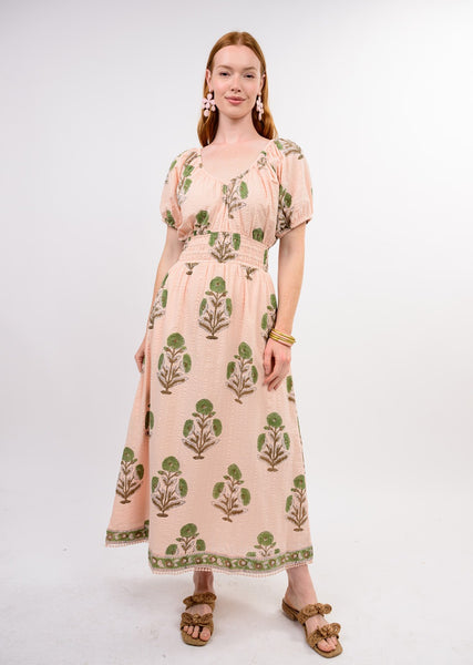 Uncle Frank Seersucker Midi Dress