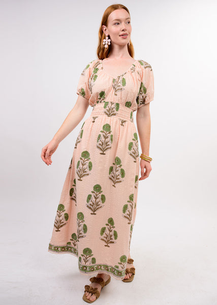 Uncle Frank Seersucker Midi Dress