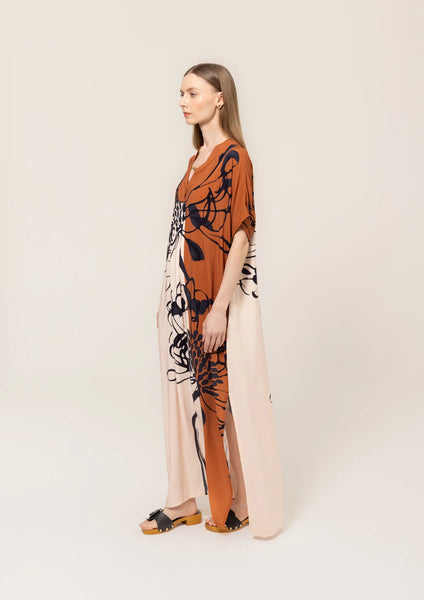 Bel Kazan Lulu Print Allegra Kaftan