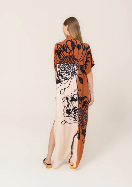 Bel Kazan Lulu Print Allegra Kaftan