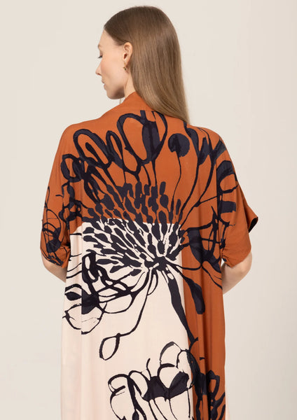 Bel Kazan Lulu Print Allegra Kaftan