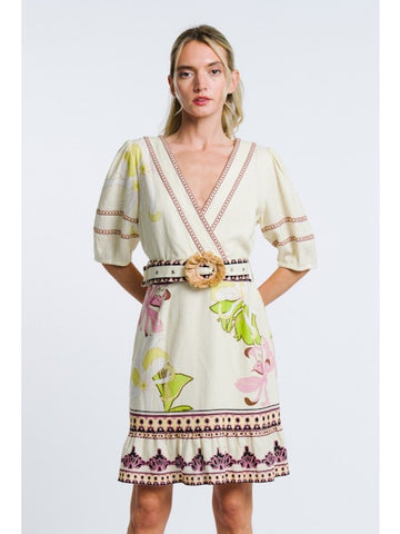 Ceibon Floral Printed Mini Dress