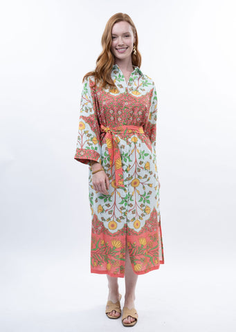 Uncle Frank Bordered Shirt Dress