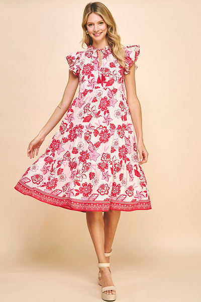 PINCH Floral Print Midi Dress
