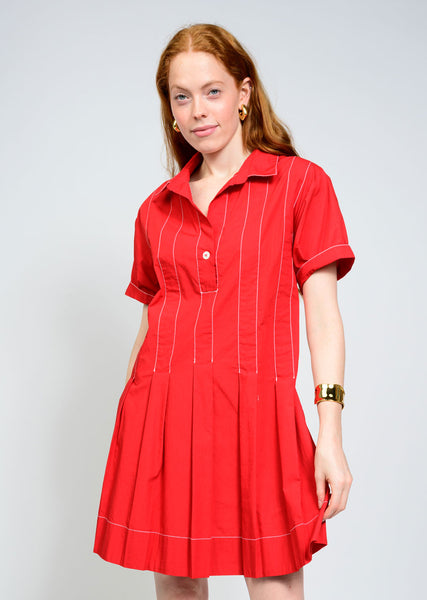 Uncle Frank Pleated Shirt Dress
