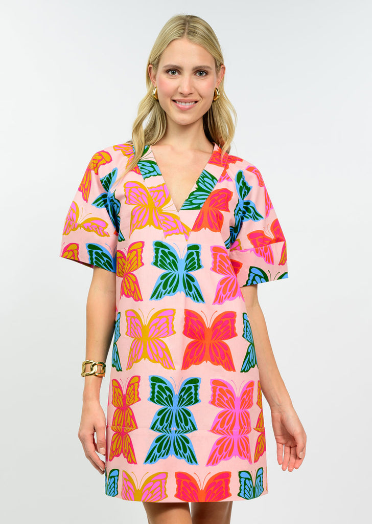uncle frank dress Uncle Frank Butterflies Shift Dress – Audie Mescal Clothing