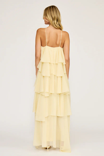 Lucy Paris Emery Tiered Ruffle Maxi Dress