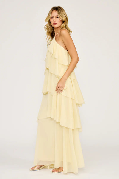 Lucy Paris Emery Tiered Ruffle Maxi Dress