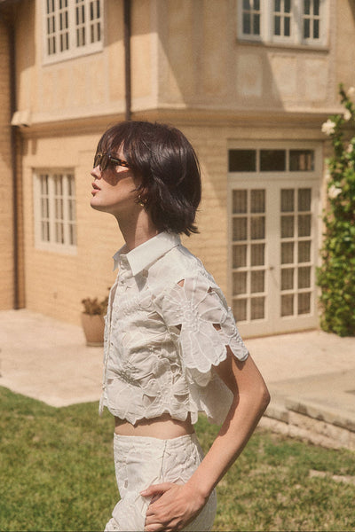 Lucy Paris Effie Eyelet Top