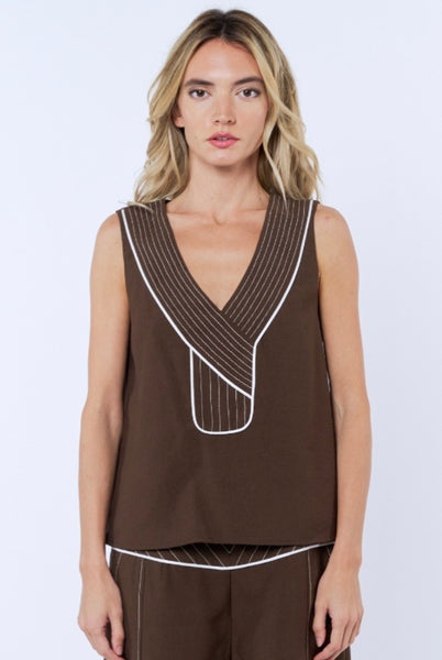 Ciebon Topstitched Top