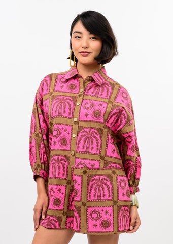 Uncle Frank Block Tropical Romper
