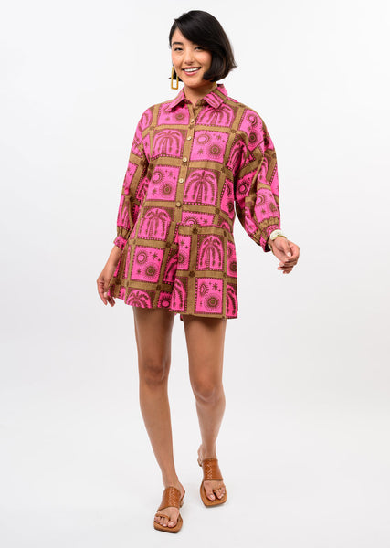 Uncle Frank Block Tropical Romper