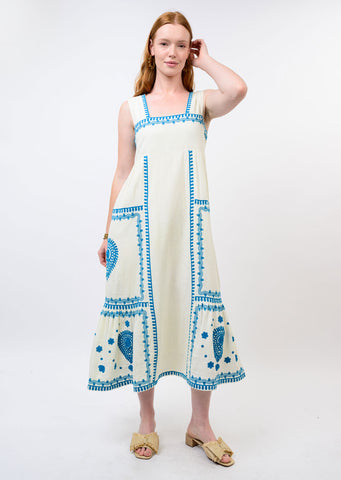 Uncle Frank Gauze Embroidered Sundress