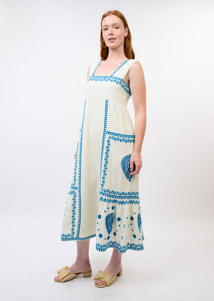 Uncle Frank Gauze Embroidered Sundress