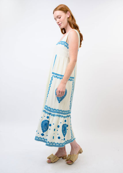 Uncle Frank Gauze Embroidered Sundress