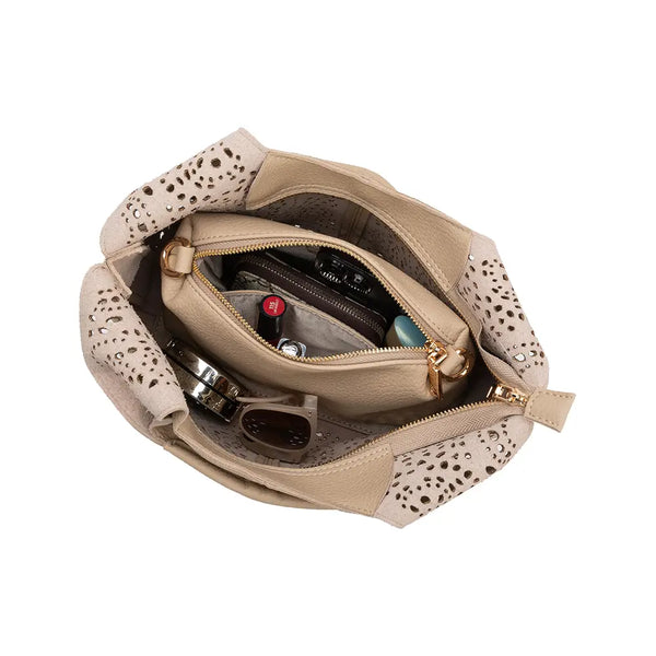 Melie Bianco Farrow Vegan Leather Tote Bag [ivory]