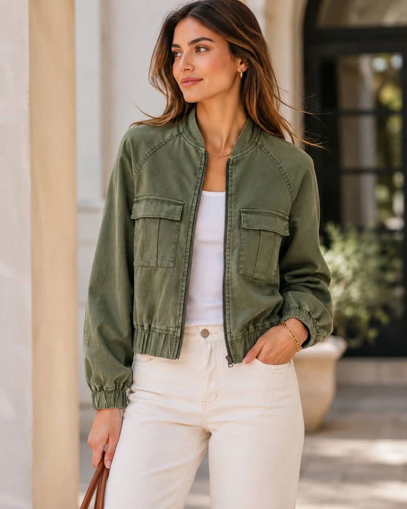 Level 99 Alex Bomber Jacket [avocado]