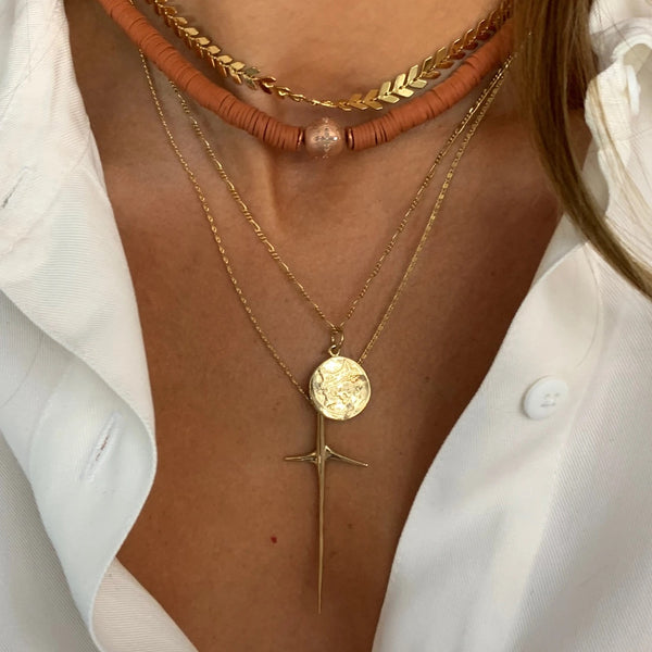 Shalla Wista Gold Arrow Choker