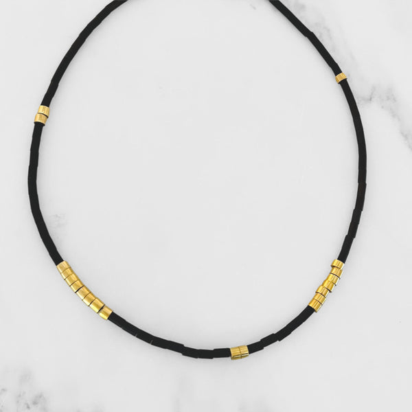 Shalla Wista Harper Charcoal Chocker Necklace