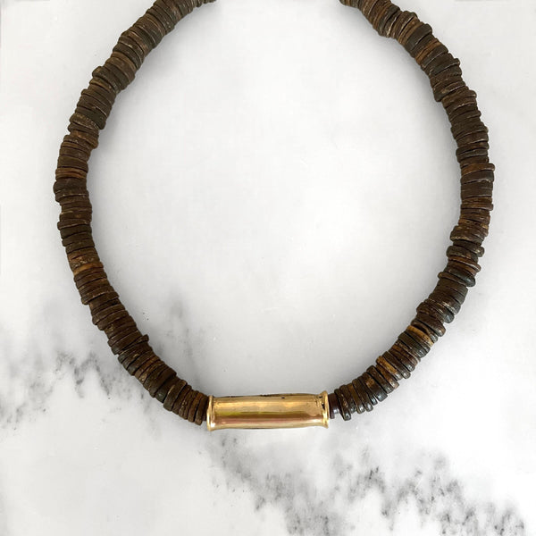Shalla Wista Brown Chipo Necklace
