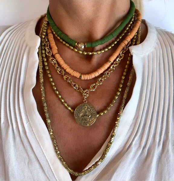 Shalla Wista Sandy Brown Gogo Necklace